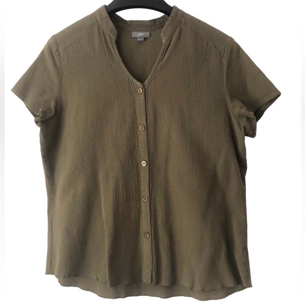 J. Jill Olive Green Blouse